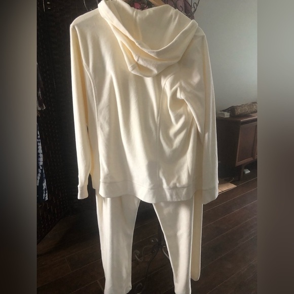 LAUREN RALPH LAUREN Velvet / Velour Cotton Blend Lounge Suit Set - Picture 7 of 7